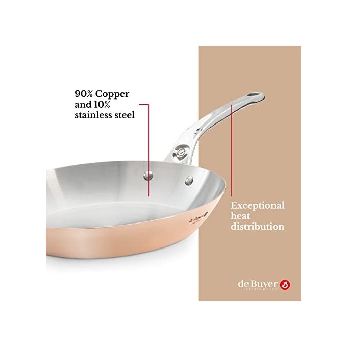 De Buyer Prima Matera Padella Rame-Inox 28cm per Induzione
