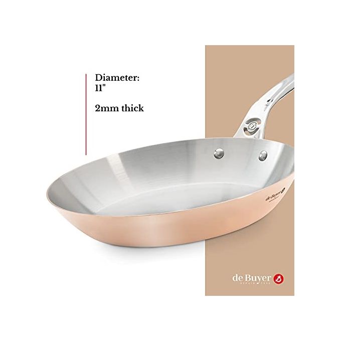 De Buyer Prima Matera Padella Rame-Inox 28cm per Induzione