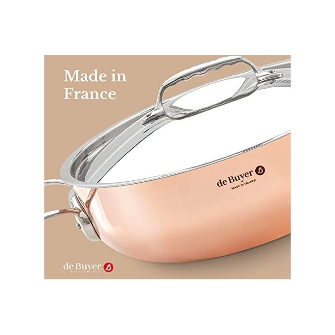 De Buyer Prima Matera Pentola Rame-Inox 28cm Conica per Induzione
