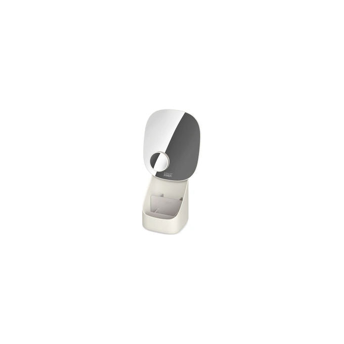 Joseph Joseph 5028420004366 Viva Organizzatore per Trucco con Specchio Include 2 Specchi uno Grande e uno Piccolo con Ingrandimento 3x Facile da Pulire colore Beige