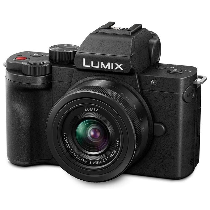 Panasonic DC-G100DKEG-K Lumix G100D Fotocamera Mirrorless 20.3 MP Sensore Micro Four Thirds 4K Video Touchscreen Orientabile Mirino OLED colore Nero
