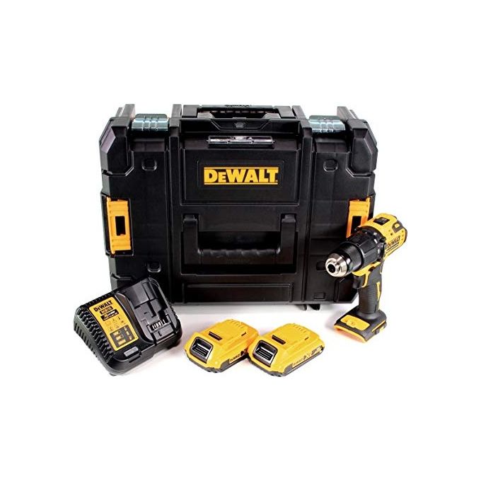 DeWalt DCD709D2T-QW Trapano Avvitatore a Percussione a Batteria 18V