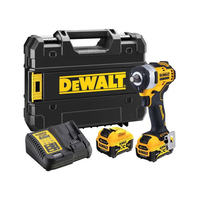DeWALT DCF901P2-QW Avvitatore a Impatto 1-2'' 340 Nm 12 V 2 Batterie 5 Ah colore Nero Giallo
