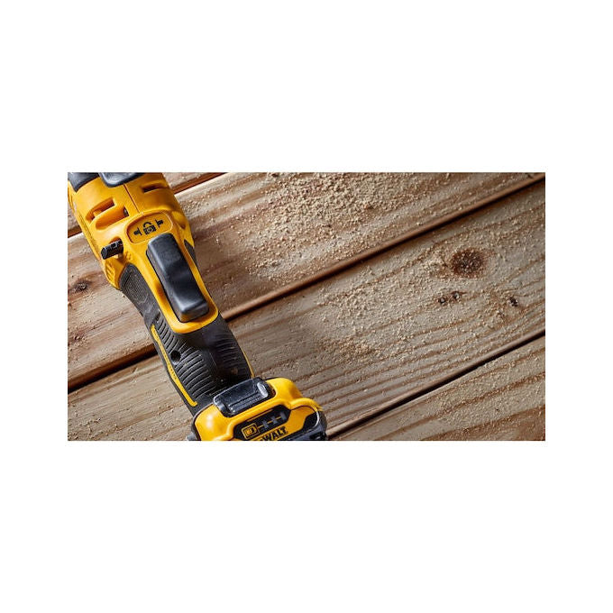 DeWALT DCS353NT-XJ Utensile Multifunzione Brushless 12 V 18000 min-1 con Adattatore Universale e Luce LED colore Nero Giallo