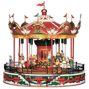 LEMAX 34682-UK Carnival Attrazione Santa Carousel con Suoni Dimensioni 32,2x32,1x33,0 cm colore Multicolore