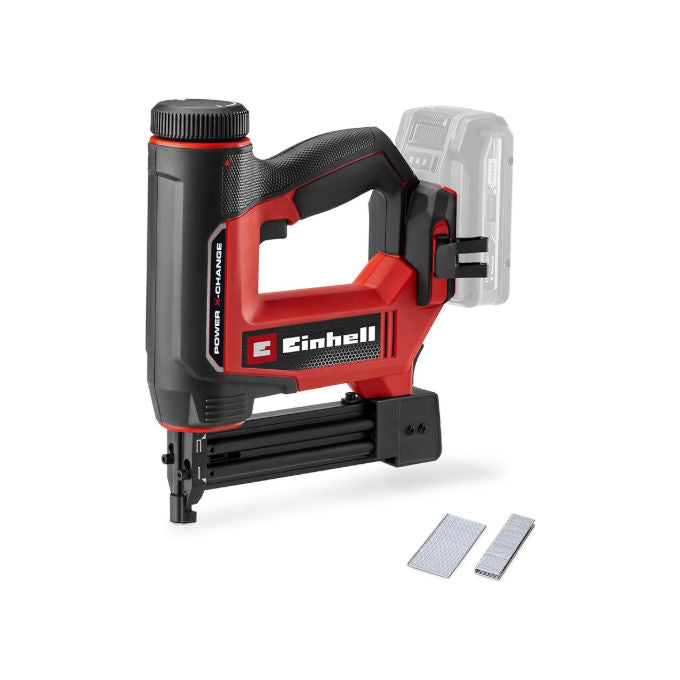 Einhell 4257800 Power X-Change Graffettatrice Chiodatrice a Batteria 2 in 1 18V 20 colpi-min Chiodi 32mm Graffette 25mm