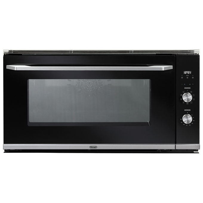 De'Longhi NSM 90 MX Forno da incasso Elettrico Multifunzione 87 L Classe A Termoventilata 3D Girarrosto 9 programmi (48x90x54 cm) colore Nero
