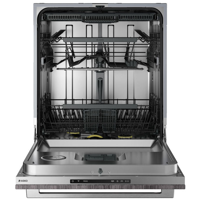 Asko DFI8447D Lavastoviglie a Scomparsa Totale 14 coperti Classe A 42 dB 9 programmi Terzo Cestello Display LCD (82x60x55 cm) colore Acciaio Inox