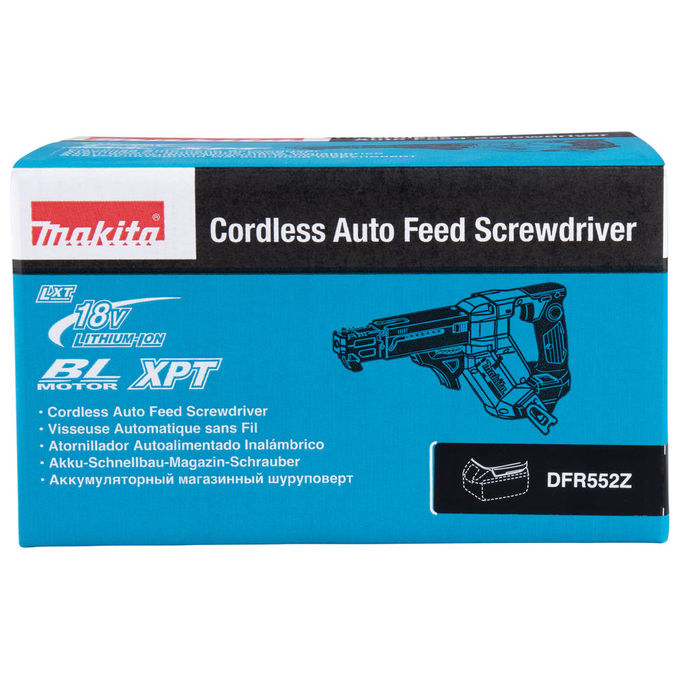 Makita DFR552Z Avvitatore Autoalimentato 18V 4500 rpm 1-4'' colore Nero Blu