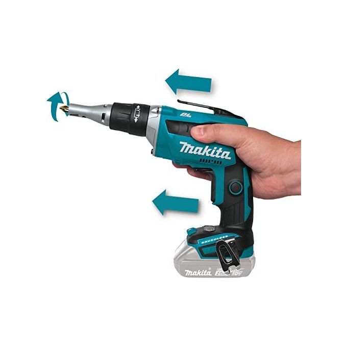 Makita DFS250Z Atornillador 18V 0-2500rpm BL punta Motore brushless Tecnologia Push and Drive LED integrato peso 1.6 Kg colore Nero