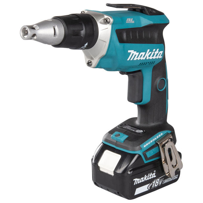 Makita DFS452TJX2 Avvitatore Rapido a Batteria 18V con Tecnologia Brushless 5.0 Ah 4000 min-1 Peso 1.8 Kg colore Nero