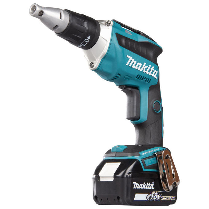 Makita DFS452TJX2 Avvitatore Rapido a Batteria 18V con Tecnologia Brushless 5.0 Ah 4000 min-1 Peso 1.8 Kg colore Nero