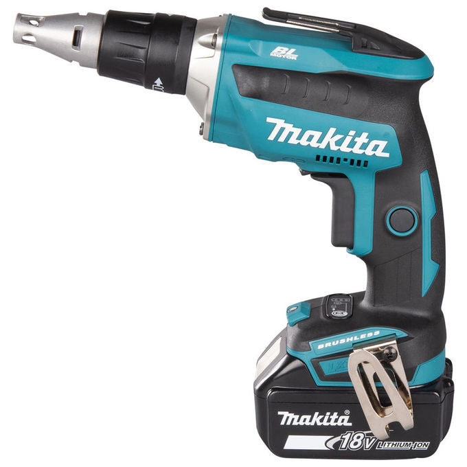 Makita DFS452TJX2 Avvitatore Rapido a Batteria 18V con Tecnologia Brushless 5.0 Ah 4000 min-1 Peso 1.8 Kg colore Nero