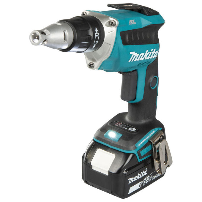 Makita DFS452TJX2 Avvitatore Rapido a Batteria 18V con Tecnologia Brushless 5.0 Ah 4000 min-1 Peso 1.8 Kg colore Nero