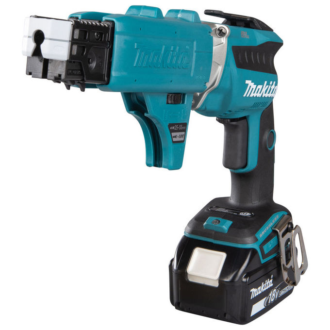 Makita DFS452TJX2 Avvitatore Rapido a Batteria 18V con Tecnologia Brushless 5.0 Ah 4000 min-1 Peso 1.8 Kg colore Nero