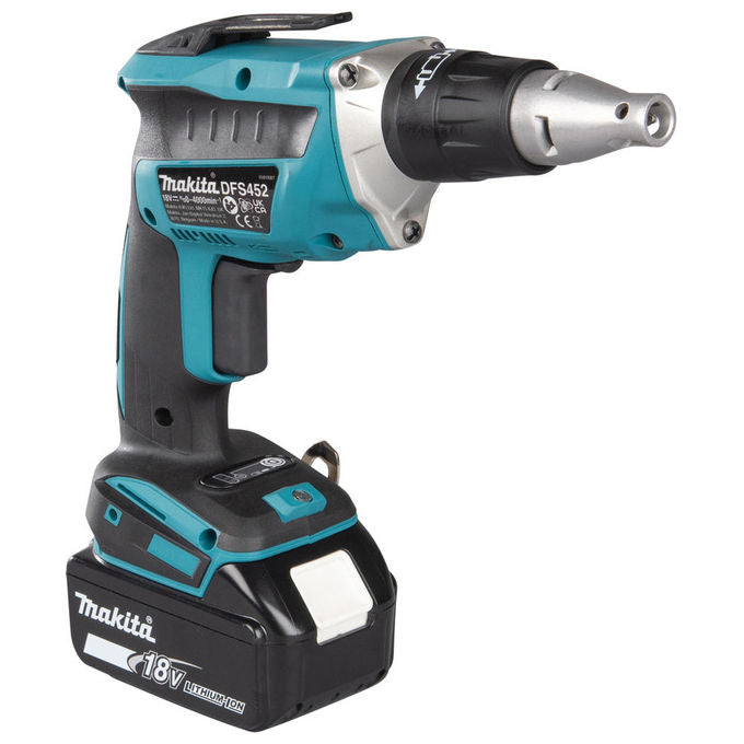 Makita DFS452TJX2 Avvitatore Rapido a Batteria 18V con Tecnologia Brushless 5.0 Ah 4000 min-1 Peso 1.8 Kg colore Nero