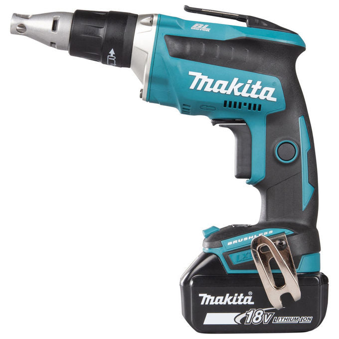 Makita DFS452TJX2 Avvitatore Rapido a Batteria 18V con Tecnologia Brushless 5.0 Ah 4000 min-1 Peso 1.8 Kg colore Nero