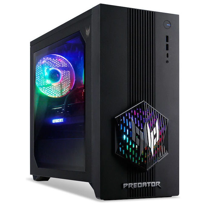 Acer, PC Desktop Gaming Predator Orion 3000 PO3-665 H810, Intel Core Ultra 7, RTX 5070, 16GB RAM, 1TB SSD, Nero