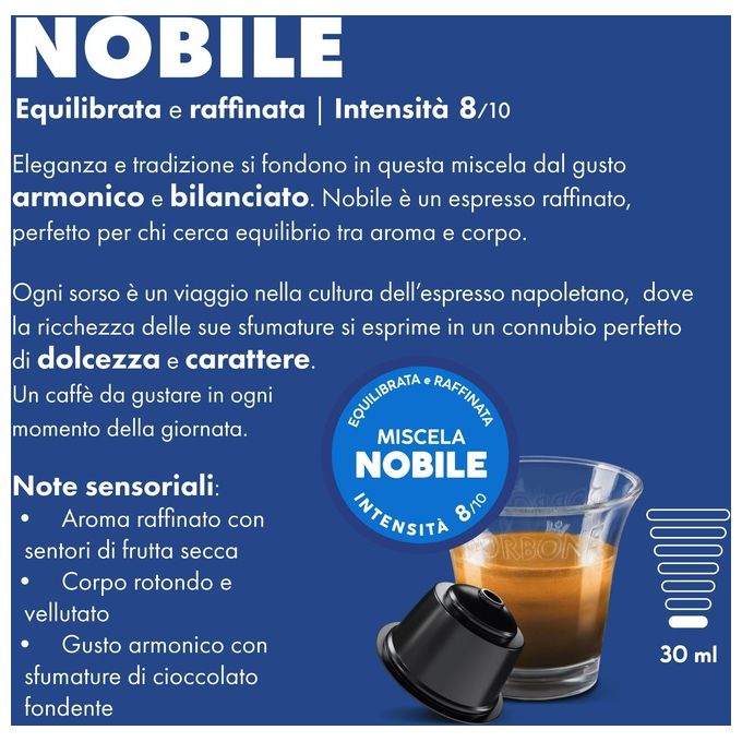 Caffe' Borbone, Capsule Caffe', Miscela Nobile Blu, 90 pezzi