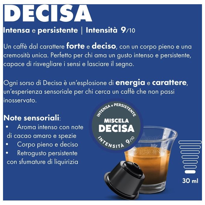 Caffe' Borbone DGBREDDECISA3X30N Capsule Caffe' Compatibili Dolce Gusto Miscela Decisa 30 pz
