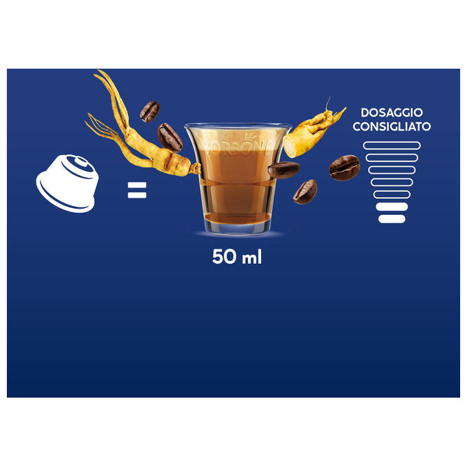 Caffe' Borbone Capsule Caffe' al Ginseng 64 Capsule Compatibili Nescafé Dolce Gusto Formato 4x16
