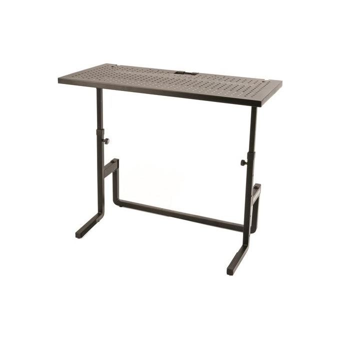 QUIK LOK DJ233 Tavolo Pieghevole per DJ Postazione Workstation Acciaio Altezza Regolabile 4 Posizioni 90 Kg colore Nero