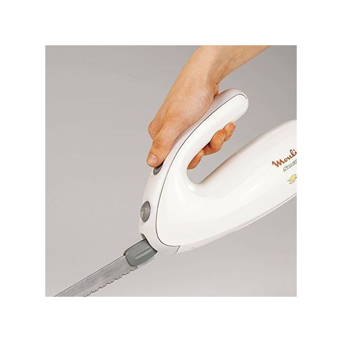 Moulinex DJAC41 Secanto Coltello Elettrico 2 Coppie di Lame Bianco