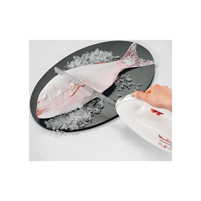Moulinex DJAC41 Secanto Coltello Elettrico 2 Coppie di Lame Bianco