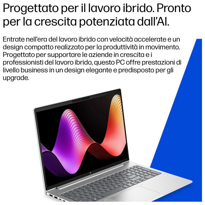 HP DL5L3AT#ABZ ProBook 4 G2i Notebook Intel Core Ultra 7 32 GB RAM 1 TB SSD Wi-Fi 7 16'' Windows 11 Pro colore Pike silver