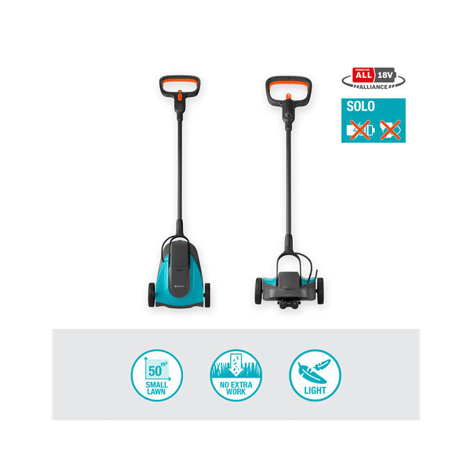 Gardena 14620-55 HandyMower Rasaerba a Batteria 18V 22 cm Mulching 50 m² senza Batteria colore Nero