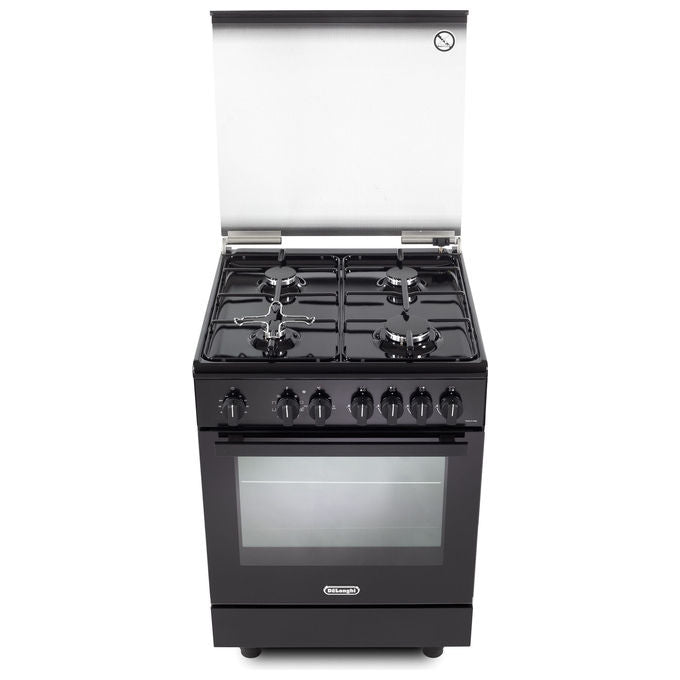 De'Longhi DMN64LSG Cucina 60 cm 4 Fuochi Gas Forno Elettrico 69 L 9 Funzioni Classe A colore Nero