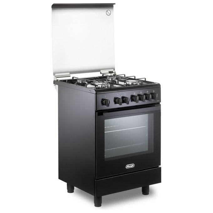 De'Longhi DMN64LSG Cucina 60 cm 4 Fuochi Gas Forno Elettrico 69 L 9 Funzioni Classe A colore Nero