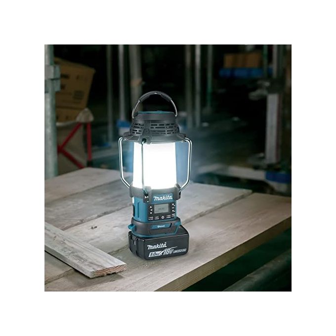 Makita DMR056 Radio a Batteria Portatile DAB DAB+ FM AM Bluetooth Lanterna Integrata IP65 LXT 18V colore Nero