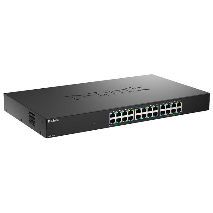 D-Link DMS-1024 Switch Non Gestito 24 Porte 2.5G Ethernet (100-1000-2500) QoS Jumbo Frames colore Nero
