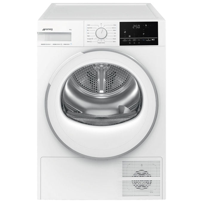 Smeg DN10SEC Asciugatrice Pompa di Calore 10 Kg Classe C Inverter 15 Programmi 64 dB (85x60x67 cm) colore Bianco