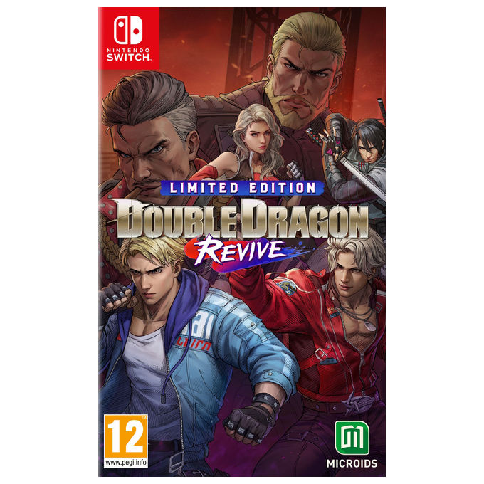 Arc System Works, Double Dragon Revive Limited Edition, Nintendo Switch, Con Carte Personaggi, Outfit Aggiuntivi