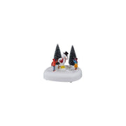 Lemax 14835 Frosty Says Hi Scena Animata per Villaggio di Natale Funziona a Batterie 3x AA 1.5V o Adattatore 4.5V colore Multicolore
