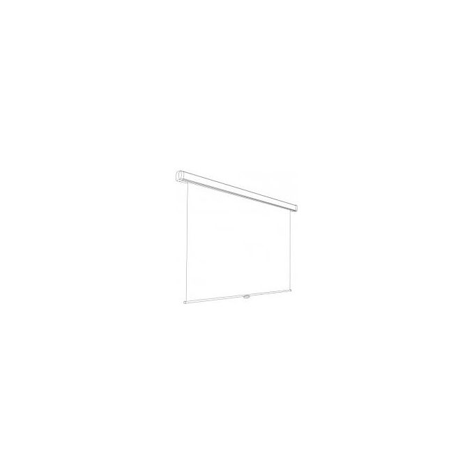 PROVIS NUOVA VERSIONE 2023 - 300X225CM (148'') Schermo Proiettore Manuale a Molla 300x225 cm Formato 4:3 16:9 16:10 Telo Bianco con Retro Nero colore Bianco