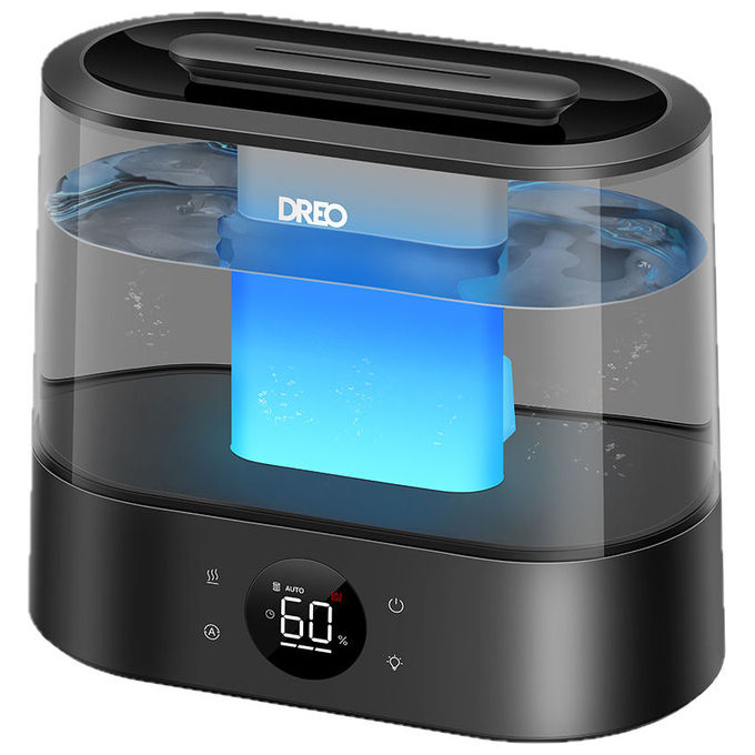Dreo DR-HHM010S Umidificatore Smart 4L con App Alexa e Sensore di Umidita' Nebbia Fredda 36h Autonomia 28dB colore Nero