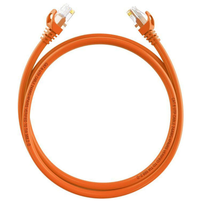 Hikvision, Cavo di Rete Cat.6 U-UTP, 1m, Arancia, DS-1NP6UEC0Ç400634