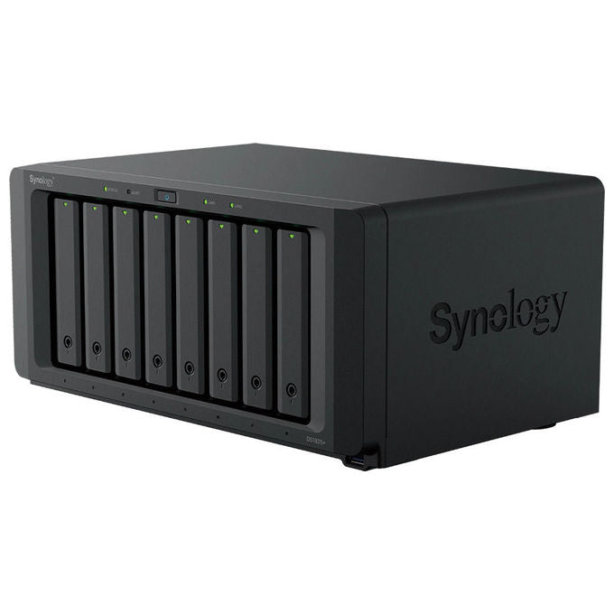 Synology DS1825NEO+ DiskStation NAS Desktop 8 bay Processore AMD Ryzen V1500B 4 GB DDR4 2 porte LAN 2500 Mbit-s M.2 NVMe colore Nero