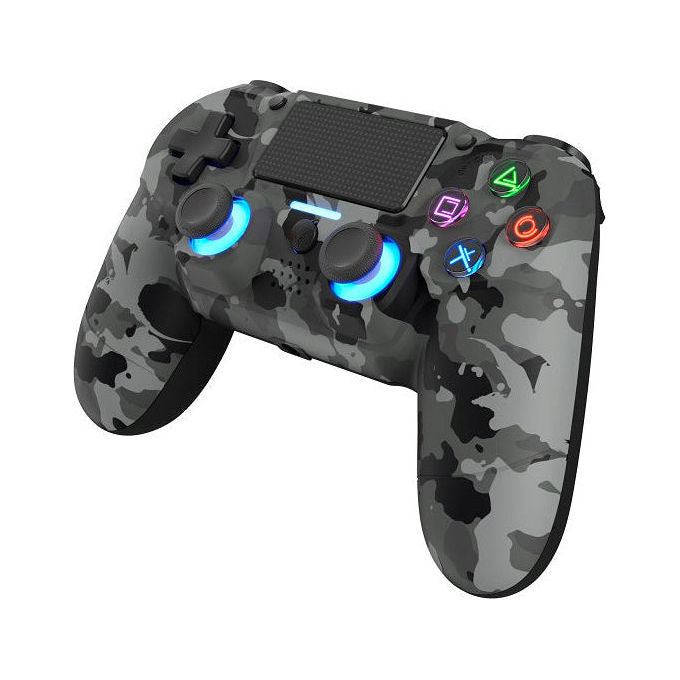 DragonShock Controller Wireless Bluetooth Grigio Camo Per PS4 PC e Mobile
