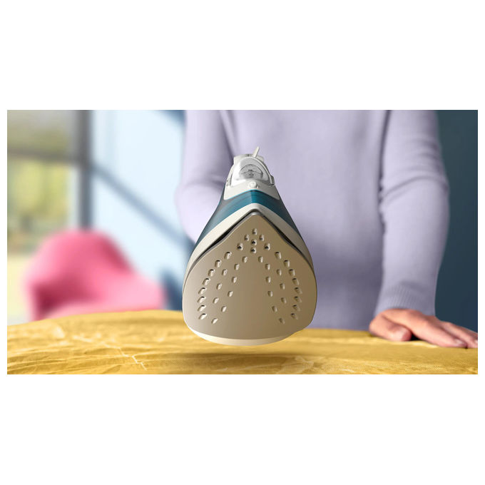 Philips DST2010-90 Serie 2000 Ferro da Stiro a Vapore 2000W Piastra Antiaderente Vapore 25 g-min colpo vapore 100 g-min colore Bianco