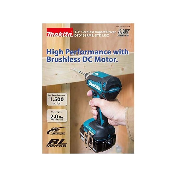 Makita DTD153Z Avvitatore a Massa Battente 18V Verde