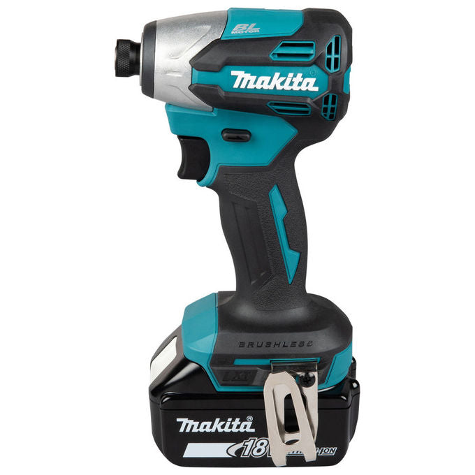 Makita DTD158Z Avvitatore a percussione 18 V 170 Nm 1 4 pollici 125 x 81 x 251 mm colore Nero Blu