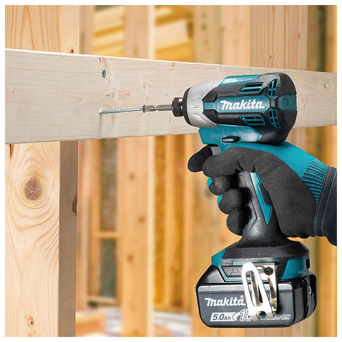 Makita DTD158Z Avvitatore a percussione 18 V 170 Nm 1 4 pollici 125 x 81 x 251 mm colore Nero Blu