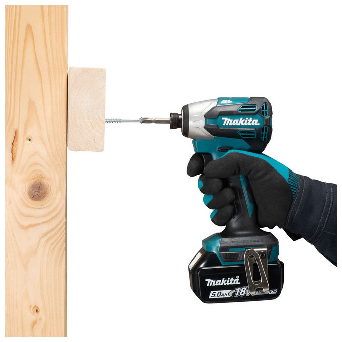 Makita DTD158Z Avvitatore a percussione 18 V 170 Nm 1 4 pollici 125 x 81 x 251 mm colore Nero Blu