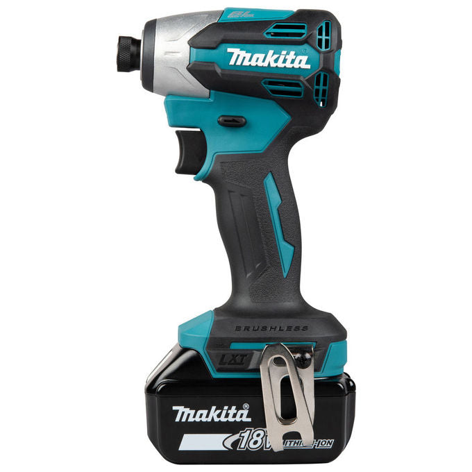 Makita DTD158Z Avvitatore a percussione 18 V 170 Nm 1 4 pollici 125 x 81 x 251 mm colore Nero Blu