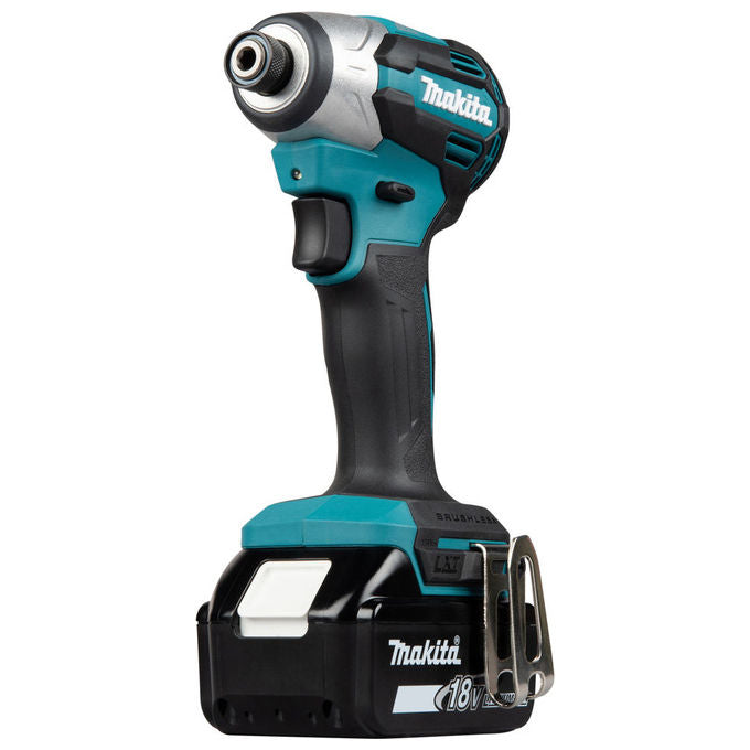 Makita DTD158Z Avvitatore a percussione 18 V 170 Nm 1 4 pollici 125 x 81 x 251 mm colore Nero Blu