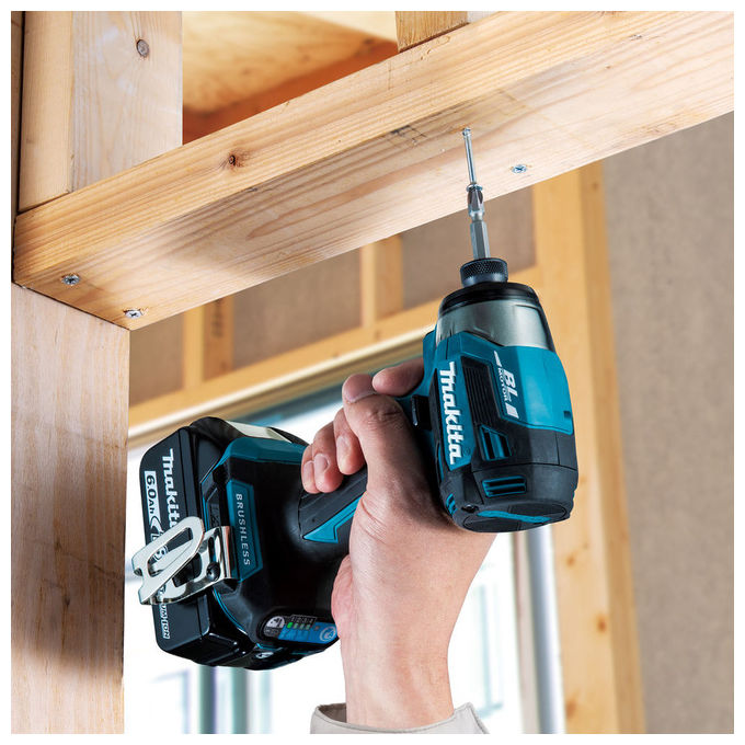 Makita DTD173RTJ Cacciavite elettrico e avvitatore a impulso 3600 Giri-min 18 V 5 Ah Batteria al Litio 2 pezzi inclusi colore Nero Blu